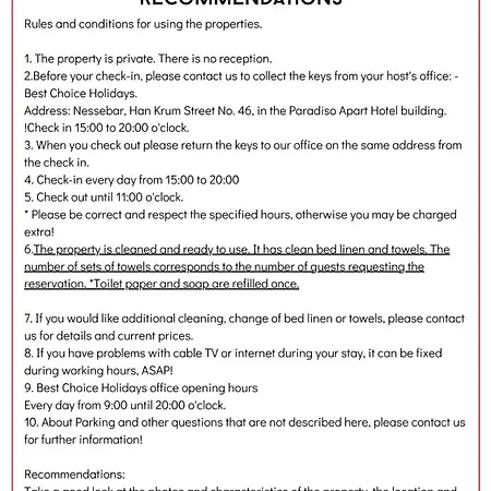 Paradiso 'в' 609 Private Apartament *